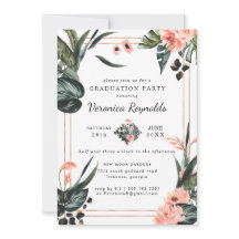 Tropisch Oerwoud Greenery | Roze Afstuderen van Fl