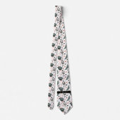 Tropisch Oerwoud Greenery | Roze leopard-monogram Stropdas (Achterkant)