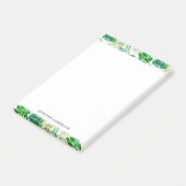 Tropisch Oerwoud Groen Wit Monstera Palmbladeren Post-it® Notes (Schuin)