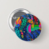 Tropisch Oerwoud Hawaiian Ronde Button 5,7 Cm (Voorkant /achterkant)