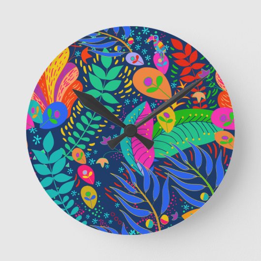 Tropisch Oerwoud Hawaiian Ronde Klok (Voorkant)