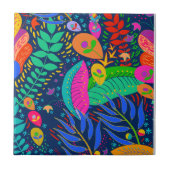 Tropisch Oerwoud Hawaiian Tegeltje (Voorkant)