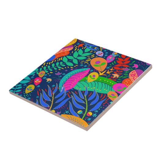 Tropisch Oerwoud Hawaiian Tegeltje (Zijkant)