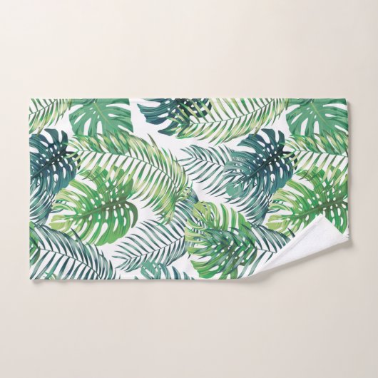 Tropisch Oerwoud laat botanische doekset achter Bad Handdoek (Handdoek)