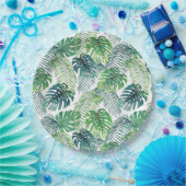 Tropisch Oerwoud laat design vallen Papieren Bordje (Feest)