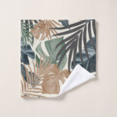Tropisch Oerwoud laat patroon achter #13a Bad Handdoek (Wasdoekje)