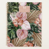 Tropisch Oerwoud laat regenwoudbloemen achter Planner (Voorkant)