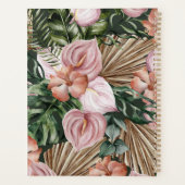 Tropisch Oerwoud laat regenwoudbloemen achter Planner (Achterkant)