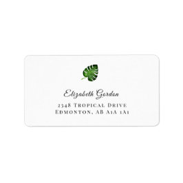 Tropisch Oerwoud Leaf Monstera Elegant Chic Etiket