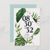 Tropisch oerwoud leaft modern wit, behalve de datu (Voorkant / Achterkant)