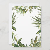 tropisch oerwoud leeuw 40e verjaardag kaart (Achterkant)