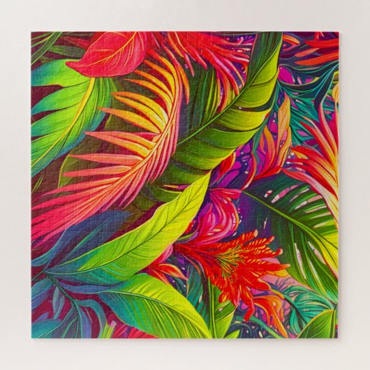 Tropisch oerwoud legpuzzel (Horizontaal)