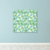 Tropisch Oerwoud lekt Canvas Afdruk (Insitu (Houten vloer))