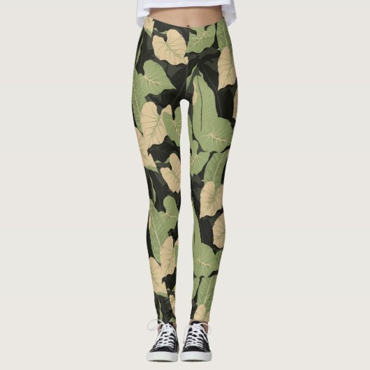 Tropisch Oerwoud lekt Leggings (Voorkant)