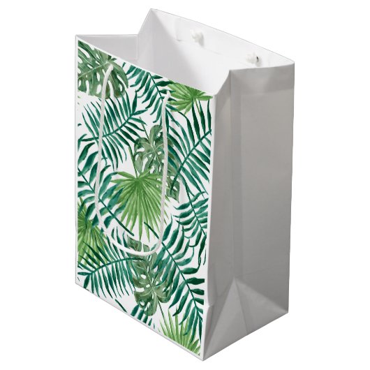 Tropisch Oerwoud lekt Medium Cadeauzakje (Voorkant Gekanteld)