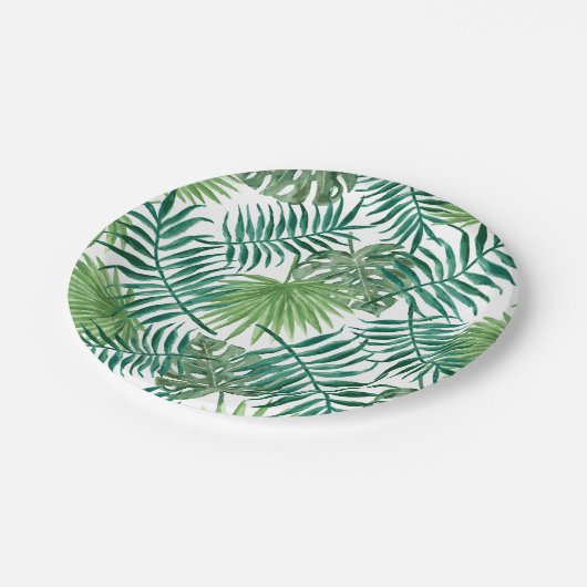 Tropisch Oerwoud lekt Papieren Bordje (Gekanteld)