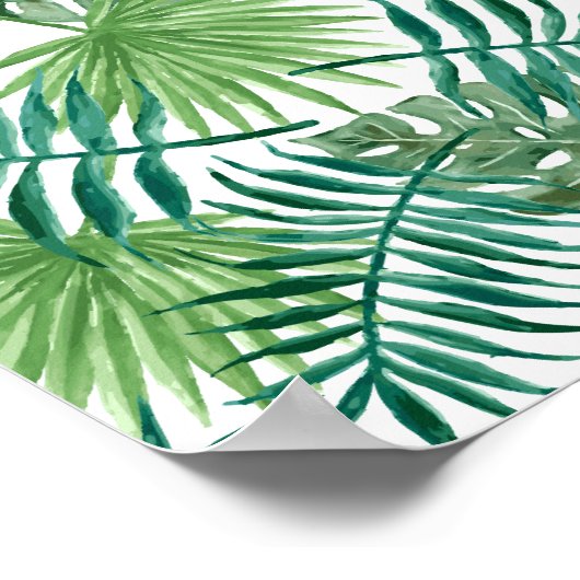 Tropisch Oerwoud lekt Poster (Hoek)