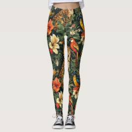 Tropisch Oerwoud Leopard All-Over-Print Leggings
