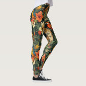 Tropisch Oerwoud Leopard All-Over-Print Leggings (Rechts)