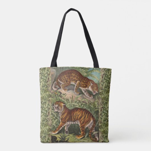 Tropisch Oerwoud Leopard Tiger Tote Bag (Achterkant)