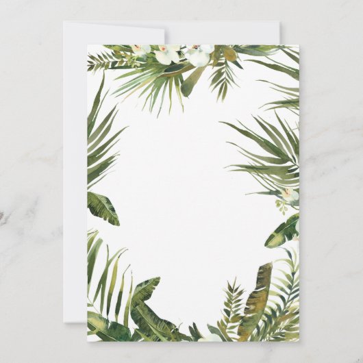 tropisch oerwoud luipaard 40e verjaardagsfeestje kaart (Achterkant)