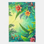Tropisch Oerwoud Lush Paradise Design Theedoek (Verticaal)
