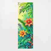Tropisch Oerwoud Lush Paradise Design Yogamat (Achterkant)