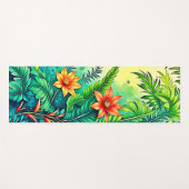 Tropisch Oerwoud Lush Paradise Design Yogamat (Voorkant (horizontaal))