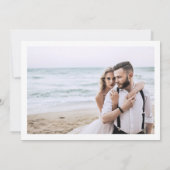 Tropisch oerwoud met exotische bruine tintfoto bedankkaart (Achterkant)