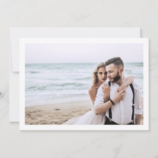 Tropisch oerwoud met exotische bruine tintfoto bedankkaart (Achterkant)