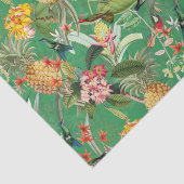 Tropisch Oerwoud met kolibries en bloemen Tiss Tissuepapier (Detail)