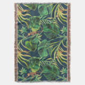  Tropisch Oerwoud Monkey Throw Blanket Deken (Voorkant Verticaal)