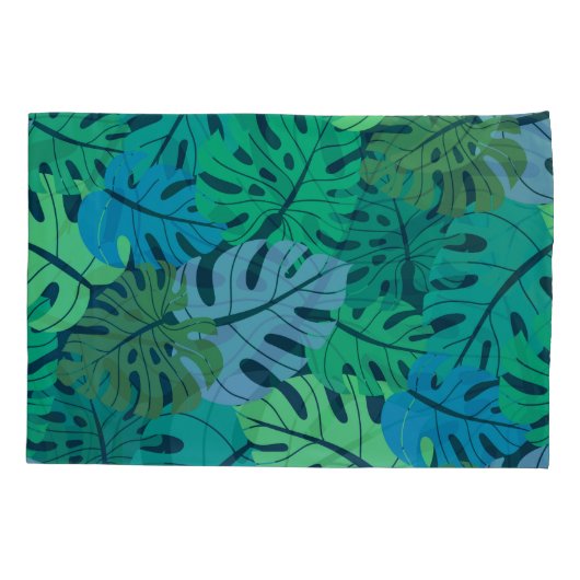 Tropisch Oerwoud Naadloos Patroon Kussensloop (Achterkant)