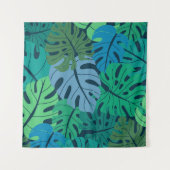 Tropisch Oerwoud Naadloos Patroon Wandkleed (Voorkant (horizontaal))