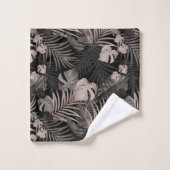 Tropisch Oerwoud Nachtbladeren 8 - Herhaling Bad Handdoek (Wasdoekje)