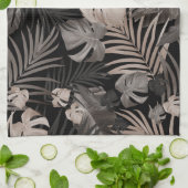 Tropisch Oerwoud Nachtbladeren 8 - Herhaling Theedoek (Gevouwen)