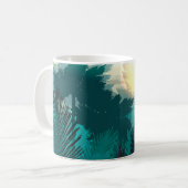 Tropisch Oerwoud: ochtendlandschap. Koffiemok (Voorkant links)