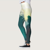 Tropisch Oerwoud: ochtendlandschap. Leggings (Links)