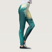 Tropisch Oerwoud: ochtendlandschap. Leggings (Rechts)
