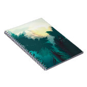 Tropisch Oerwoud:  ochtendlandschap. Notitieboek (Rechterzijde)