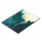 Tropisch Oerwoud:  ochtendlandschap. Notitieboek (Linkerzijde)