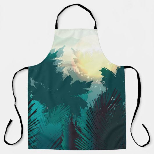 Tropisch Oerwoud: ochtendlandschap. Schort (Voorkant)