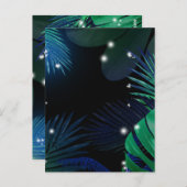 Tropisch Oerwoud | Overlappende palmmonsterbladere Briefkaart (Voorkant / Achterkant)