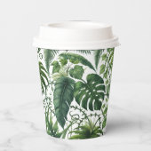 Tropisch Oerwoud Papieren Bekers (Achterkant)