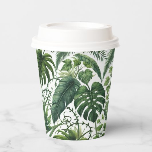 Tropisch Oerwoud Papieren Bekers (Voorkant)