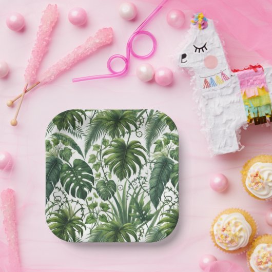 Tropisch Oerwoud Papieren Bordje (Feest)