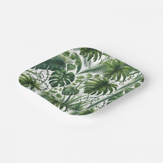 Tropisch Oerwoud Papieren Bordje (Gebogen)