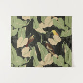 Tropisch Oerwoud Parrot Toucan Birds Wandkleed (Voorkant (horizontaal))