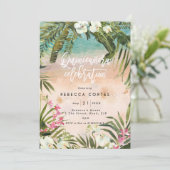 tropisch oerwoud Quinceanera 15e verjaardag Kaart (Staand voorkant)