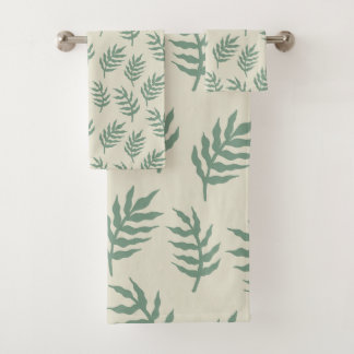 Tropisch Oerwoud Rainforest Fern leveert patroon Bad Handdoek